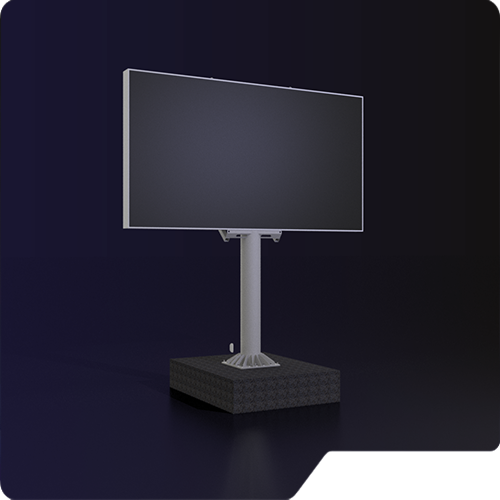 3D render of a led screen construction by creacar